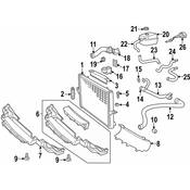 Volvo Radiator Support Air Deflector - Genuine Volvo 9470691