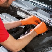 Orange Nitrile Gloves 8 Mil Thick (X-Large) - Wurth 0899970913