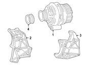 Mercedes Alternator Bracket - Genuine Mercedes 1111550135