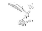 Mercedes Back Glass Wiper Arm Cap - Genuine Mercedes 2038240449
