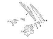 Mercedes Back Glass Wiper Motor - Genuine Mercedes 2469061701