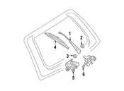 Mercedes Back Glass Wiper Motor - Genuine Mercedes 2118200342