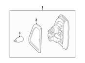 Mercedes Back Up Light Assembly Gasket - Genuine Mercedes 1668260791