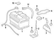 Mercedes Battery Cable - Genuine Mercedes 1725404805