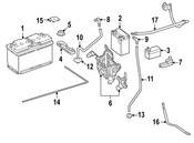Mercedes Battery Cable - Genuine Mercedes 1664409707
