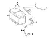 Mercedes Battery Cable - Genuine Mercedes 0009055209