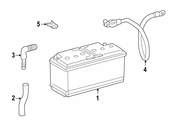 Mercedes Battery Cable - Genuine Mercedes 2035401706