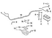 Mercedes Battery Cover - Genuine Mercedes 4636100802