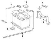 Mercedes Battery Hold Down - Genuine Mercedes 4635402140