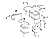 Mercedes Battery Hold Down Frame - Genuine Mercedes 2216100000