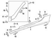 Mercedes Body A-Pillar Trim Panel - Genuine Mercedes 23169002879775