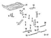 Mercedes Body A-Pillar Trim Panel Clip - Genuine Mercedes 0009913070
