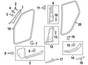 Mercedes Body A-Pillar Trim Panel Screw - Genuine Mercedes 000000004553