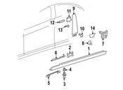 Mercedes Body B-Pillar Molding - Genuine Mercedes 2196900287