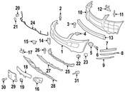 Mercedes Bumper Cover Reinforcement - Genuine Mercedes 1648850265