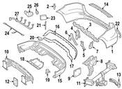 Mercedes Bumper Cover Spacer Panel - Genuine Mercedes 1668852324