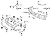 Mercedes Bumper Cover Spacer Panel Clip - Genuine Mercedes 2028800793