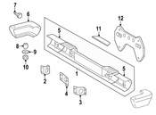 Mercedes Bumper End Cap - Genuine Mercedes 4638851633