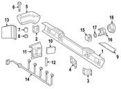 Mercedes Bumper End Cap - Genuine Mercedes 4638850203