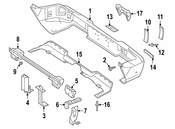 Mercedes Bumper Step Pad - Genuine Mercedes 46398700007C45