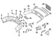 Mercedes Bumper Trim - Genuine Mercedes 2908856100