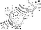 Mercedes Bumper Trim - Genuine Mercedes 2048854074