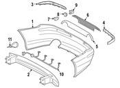 Mercedes Bumper Trim - Genuine Mercedes 23088503213541