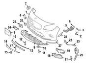 Mercedes Bumper Trim - Genuine Mercedes 1178854001