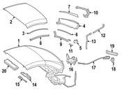Mercedes Convertible Top Stowage Compartment Drain Hose - Genuine Mercedes 2316390094