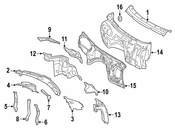 Mercedes Cowl Panel - Genuine Mercedes 1666260355