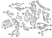 Mercedes Cowl Seal - Genuine Mercedes 2058870200