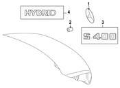 Mercedes Deck Lid Emblem - Genuine Mercedes 2218170515
