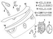 Mercedes Deck Lid Emblem - Genuine Mercedes 1188170800