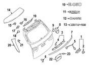 Mercedes Deck Lid Emblem - Genuine Mercedes 2138171401