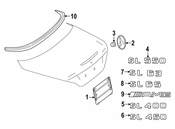 Mercedes Deck Lid Emblem - Genuine Mercedes 2318170815