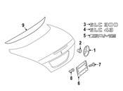 Mercedes Deck Lid Emblem - Genuine Mercedes 1728172500