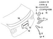 Mercedes Deck Lid Emblem - Genuine Mercedes 1778172200