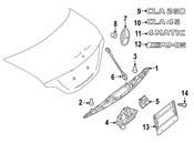 Mercedes Deck Lid Emblem - Genuine Mercedes 1178173900