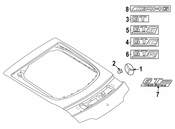 Mercedes Deck Lid Emblem - Genuine Mercedes 1908171600