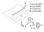 Mercedes Deck Lid Emblem - Genuine Mercedes 2578172800