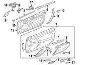 Mercedes Door Emblem - Genuine Mercedes 2038172221