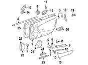 Mercedes Door Emblem - Genuine Mercedes 0129885578