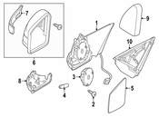Mercedes Door Mirror Housing - Genuine Mercedes 21281008648474