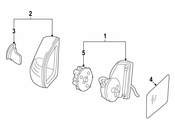 Mercedes Door Mirror Housing - Genuine Mercedes 21081001649999