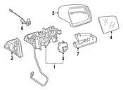 Mercedes Door Mirror Housing - Genuine Mercedes 16681001019999