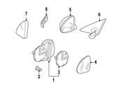 Mercedes Door Mirror Housing - Genuine Mercedes 21981001648494