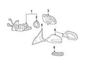 Mercedes Door Mirror Housing - Genuine Mercedes 23081010643541