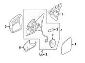 Mercedes Door Mirror Housing - Genuine Mercedes 16681002645349