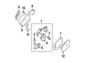 Mercedes Door Mirror Housing Bolt - Genuine Mercedes 000000002819