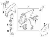Mercedes Door Mirror Screw - Genuine Mercedes 000000002209